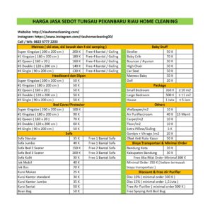harga jasa vacuum tungau di pekanbaru