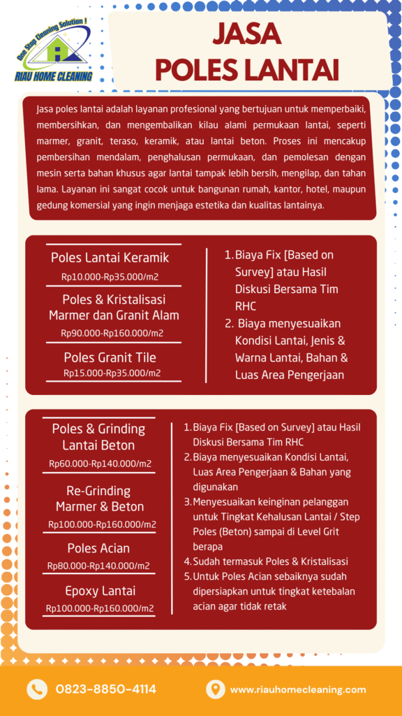 Harga Poles Lantai di Pekanbaru