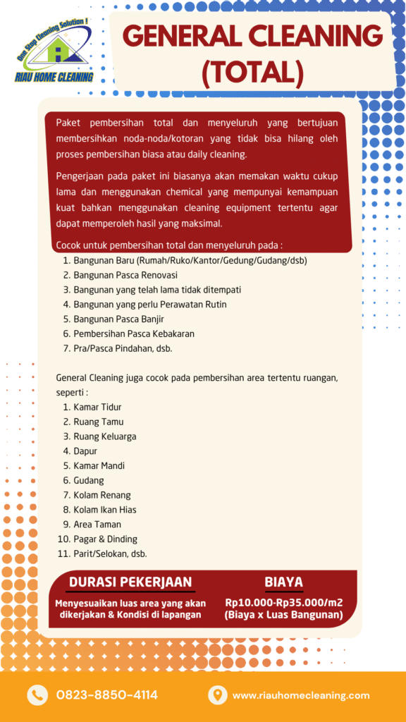 biaya total general cleaning